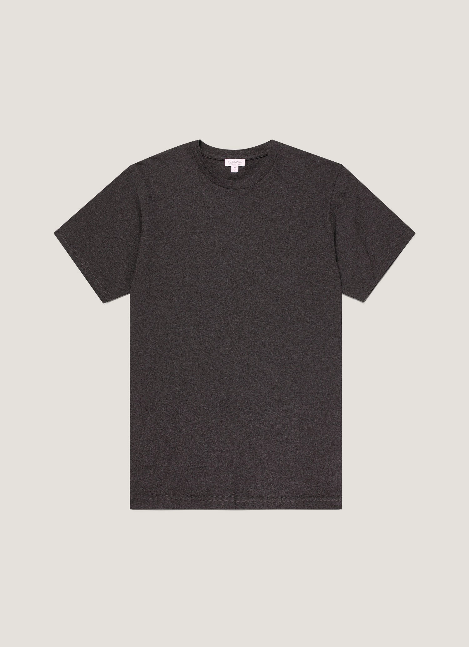 Light Layer Holiday Style Trend Men's Riviera T-shirt in Charcoal Melange