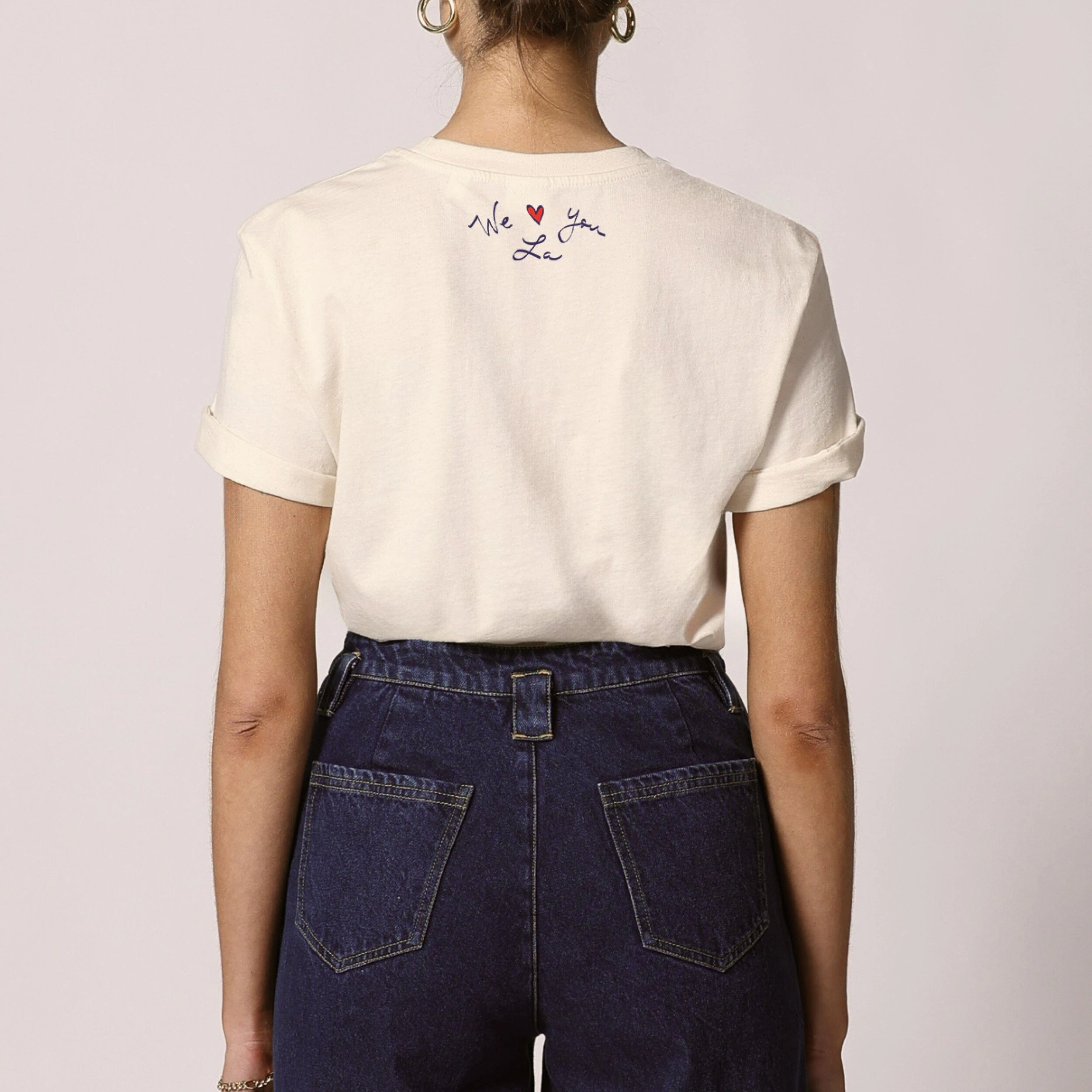 UVProtection Coating Compact Stitching Los Angeles Tee Shirt