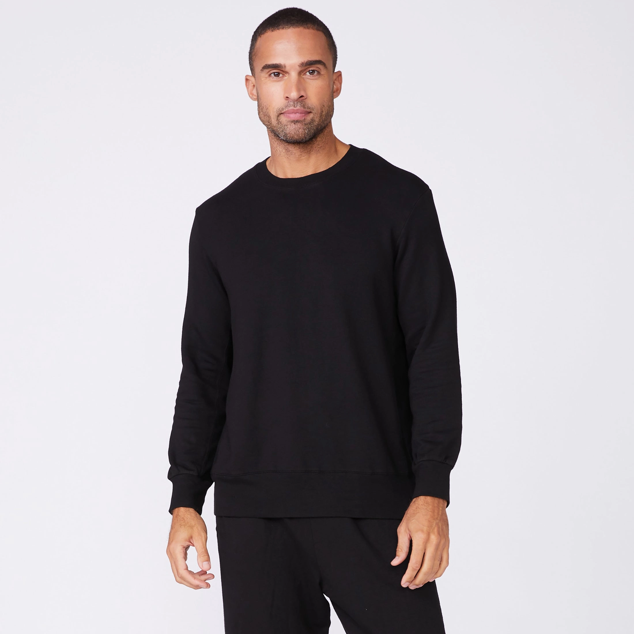Reflective Trim Details Convertible Design Lounge Sweatshirt