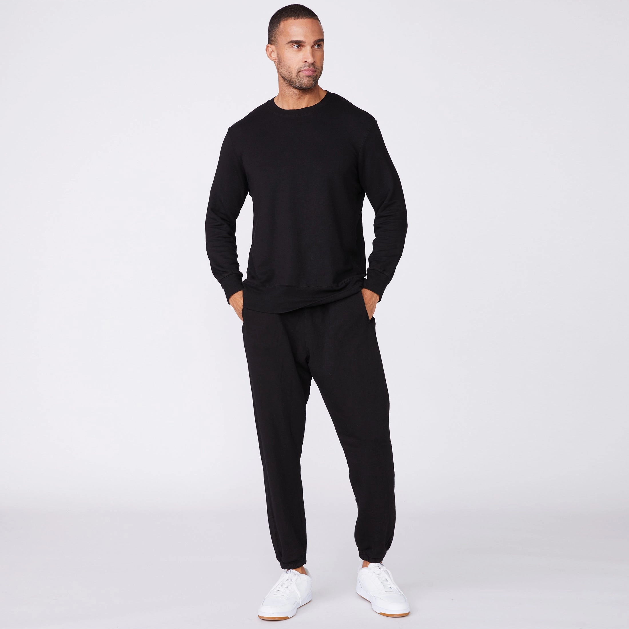 Lightweight Weave Material Lounge Sweatshirt