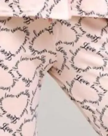Love Pajama Set in Pink | Pink