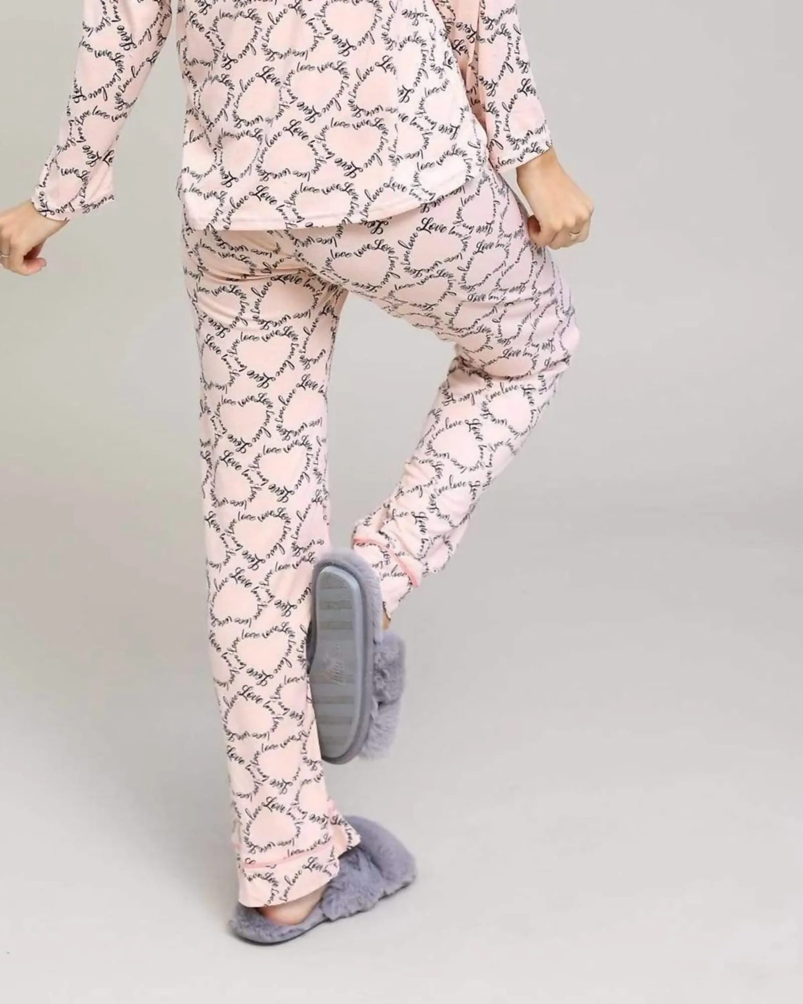 Love Pajama Set in Pink | Pink