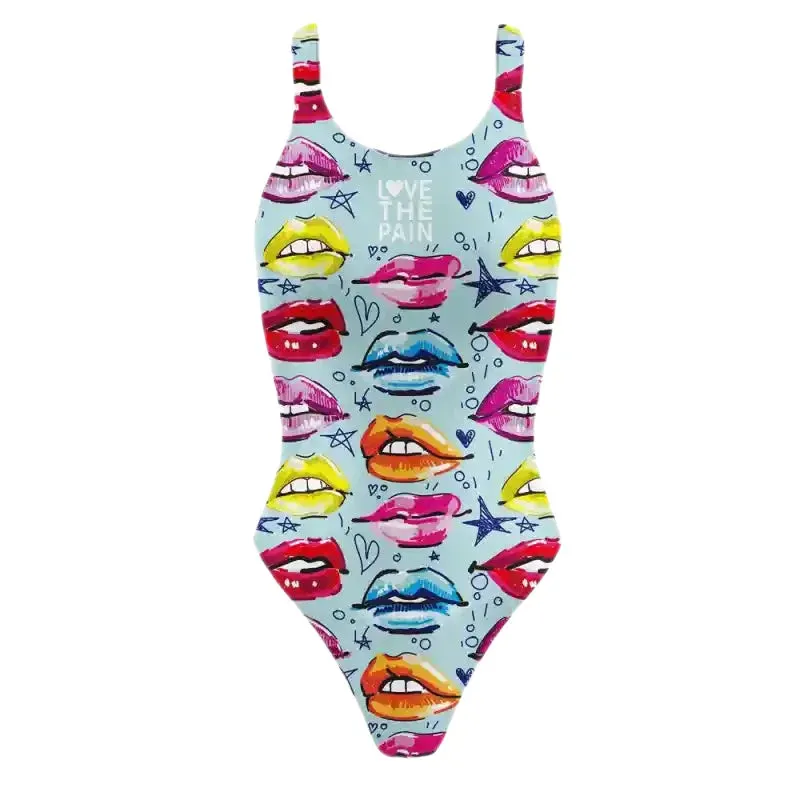 Love The Pain Backless Swimsuit