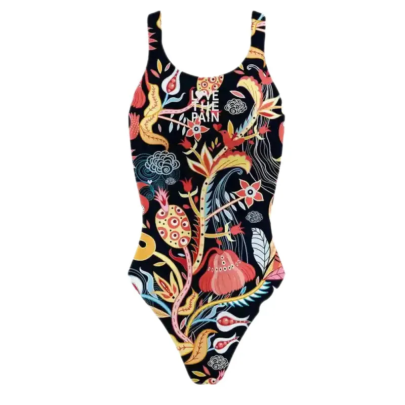 Love The Pain Backless Swimsuit