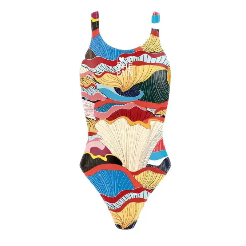Love The Pain Backless Swimsuit