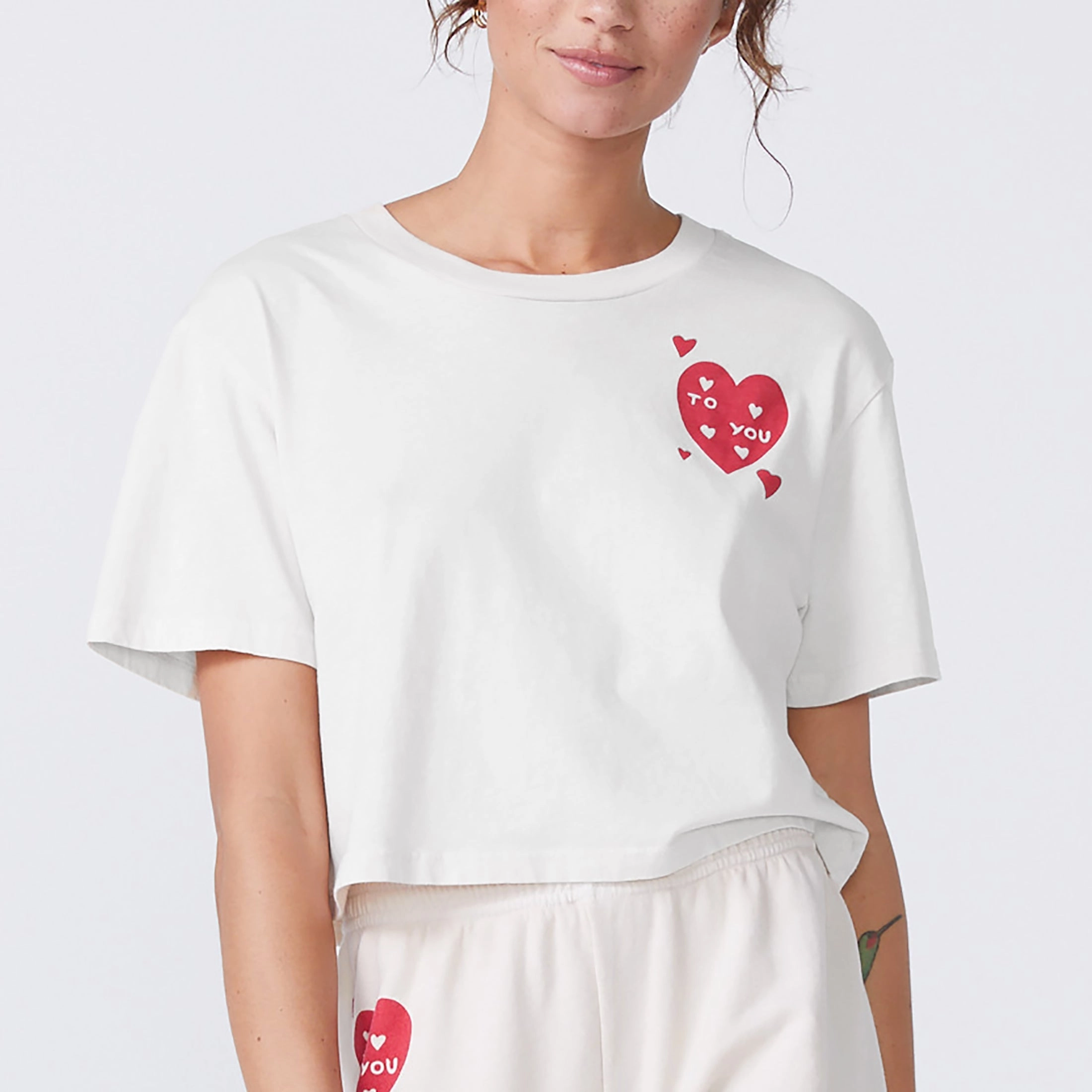 Love Letter 50's Tee NonRestrictiveSilhouette Bold Patterns