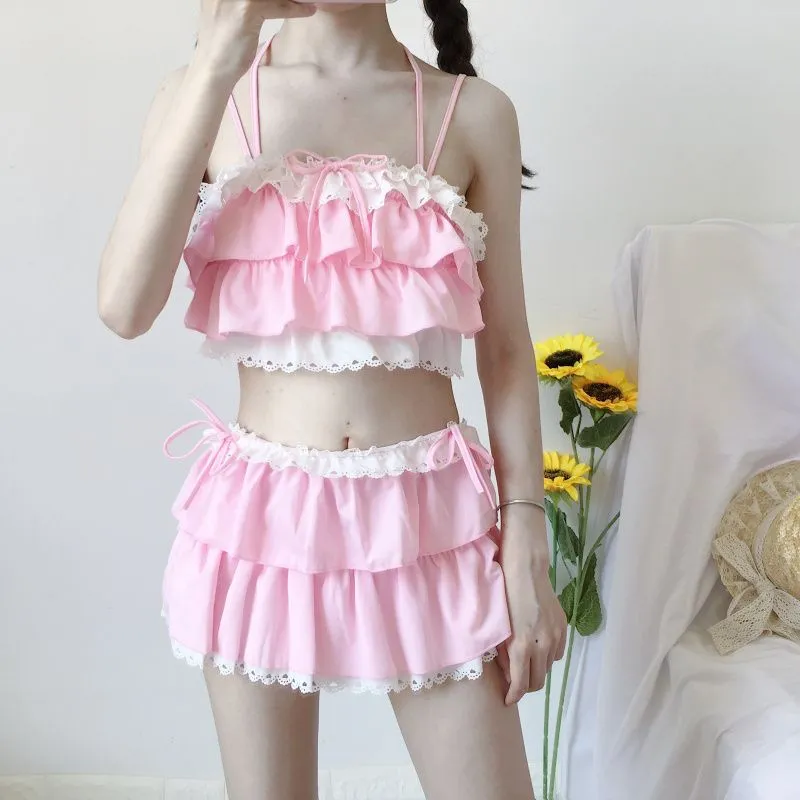 Lovely Falbala Bikini Suit AD0255
