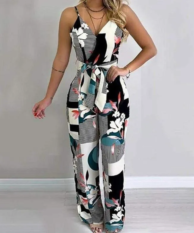 Lovely Loose Floral Jumpsuit