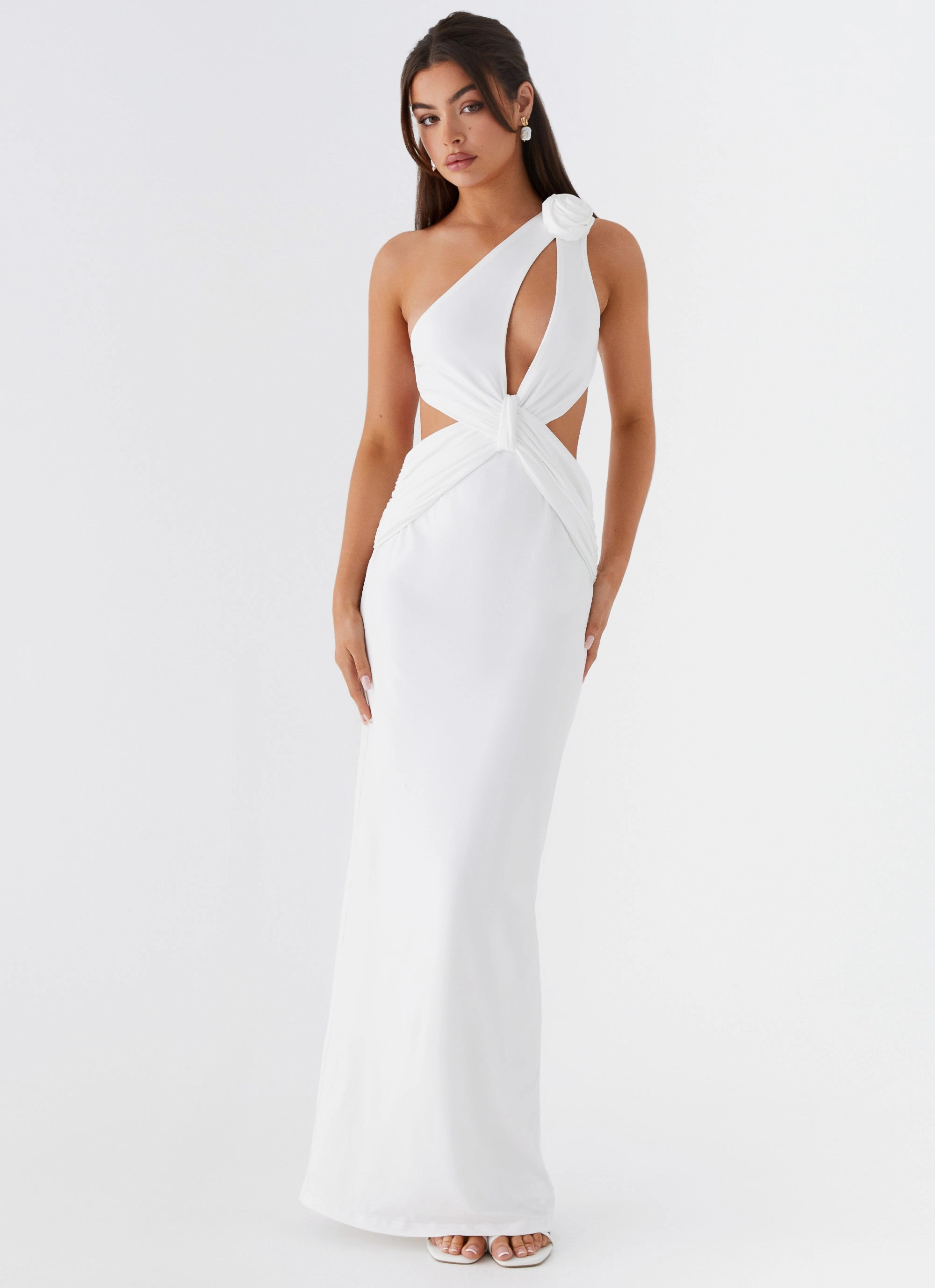 Lovesome Rosa Maxi Dress - White Chic Tone Bohemian-Style
