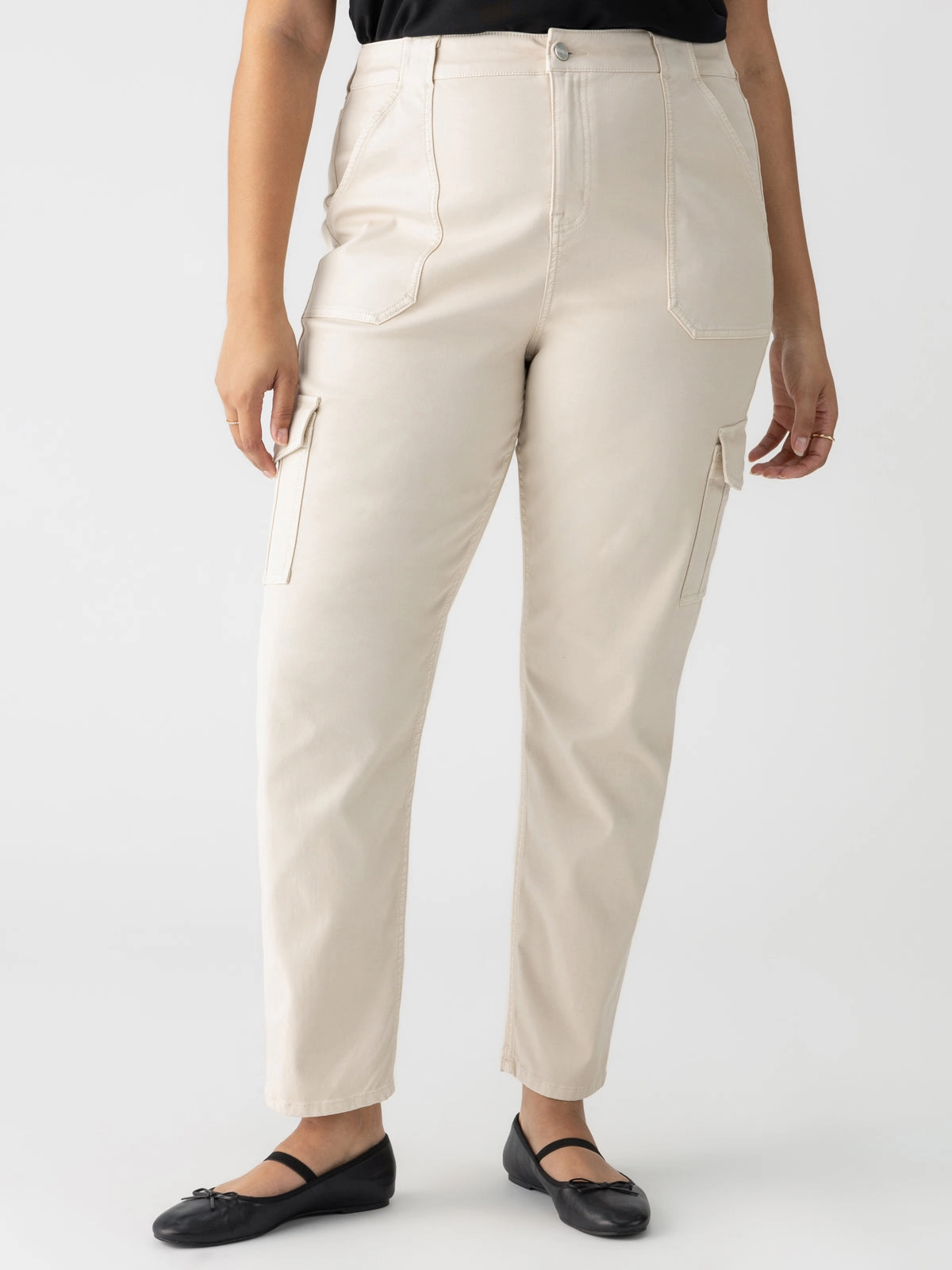 Core Stretch Active Comfort Fit Sculpted Hayden Cargo Standard Rise Pant Toasted Almond Extended Sizing