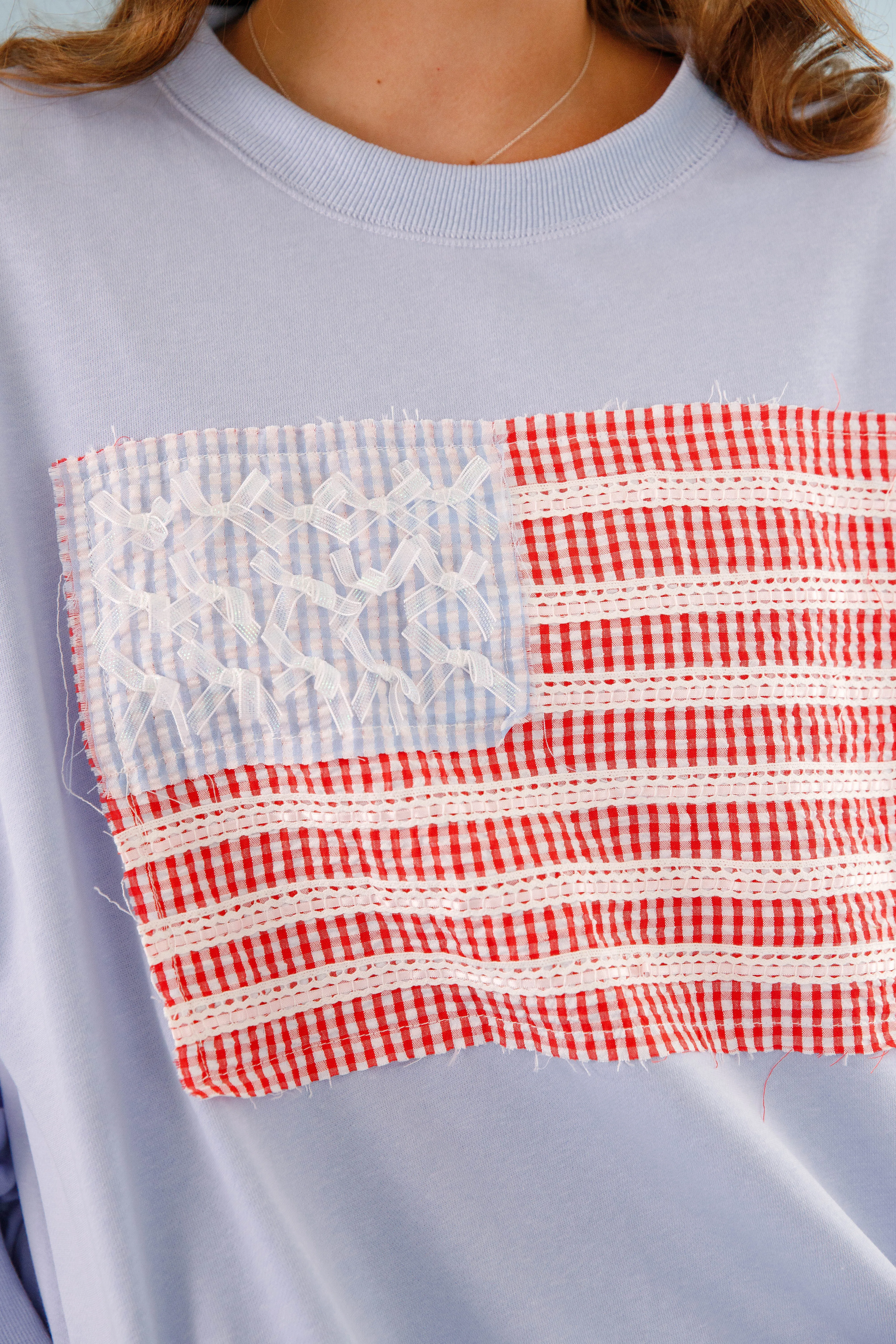 America's Sweetheart Pullover-Blue Smooth Zipper Integration ErgonomicSleeves