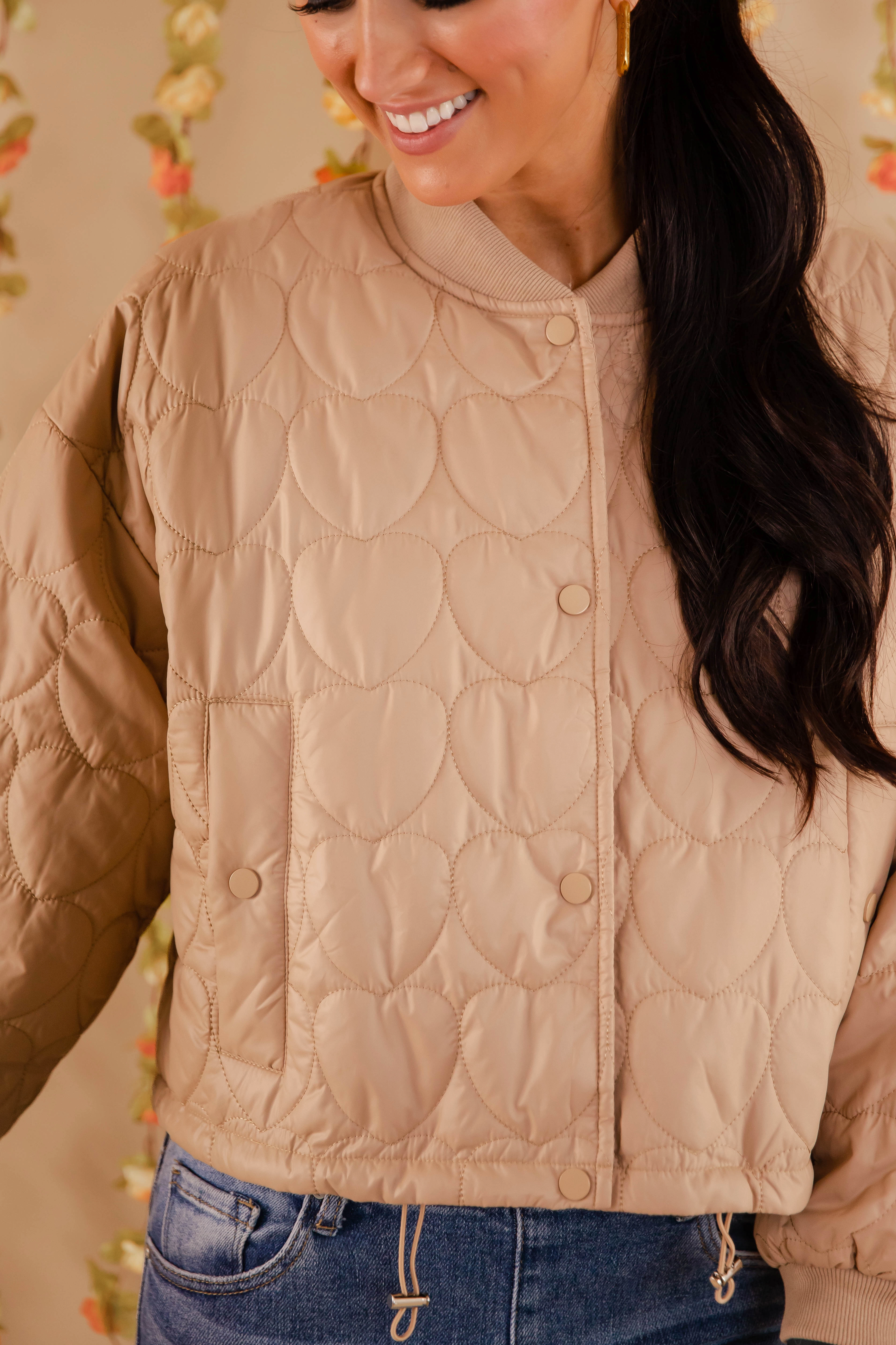 VNeckline AdjustableCuffs Feelings For You Jacket