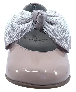 Luccini Bow Mary Jane, Nude Patent