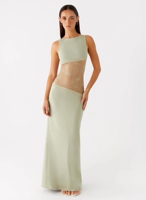 Lucinda Maxi Dress - Sage Effortless Layer Bride Friend Lucinda Maxi Dress - Sage