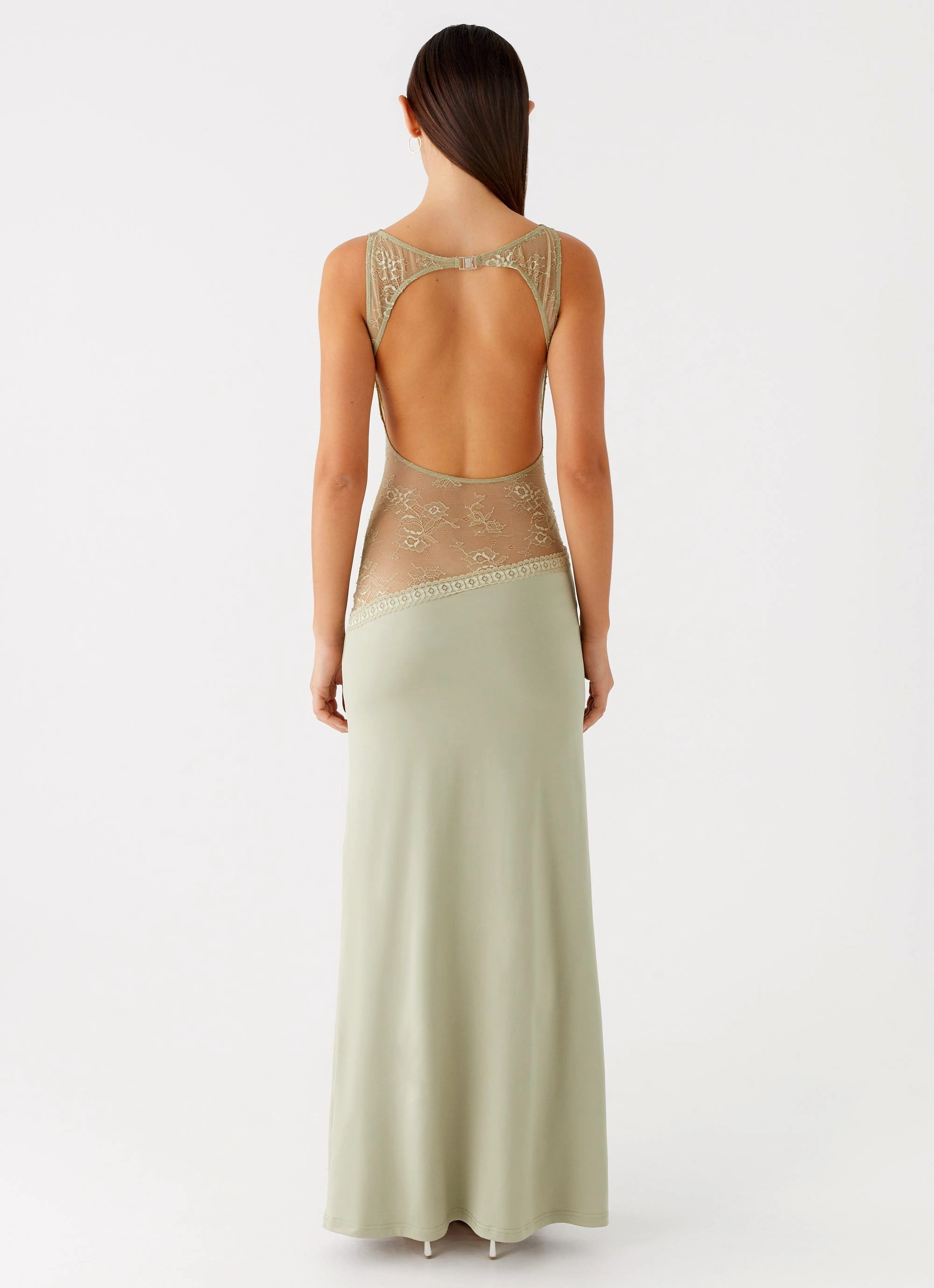 Lucinda Maxi Dress - Sage Versatile Wear Soft Waist