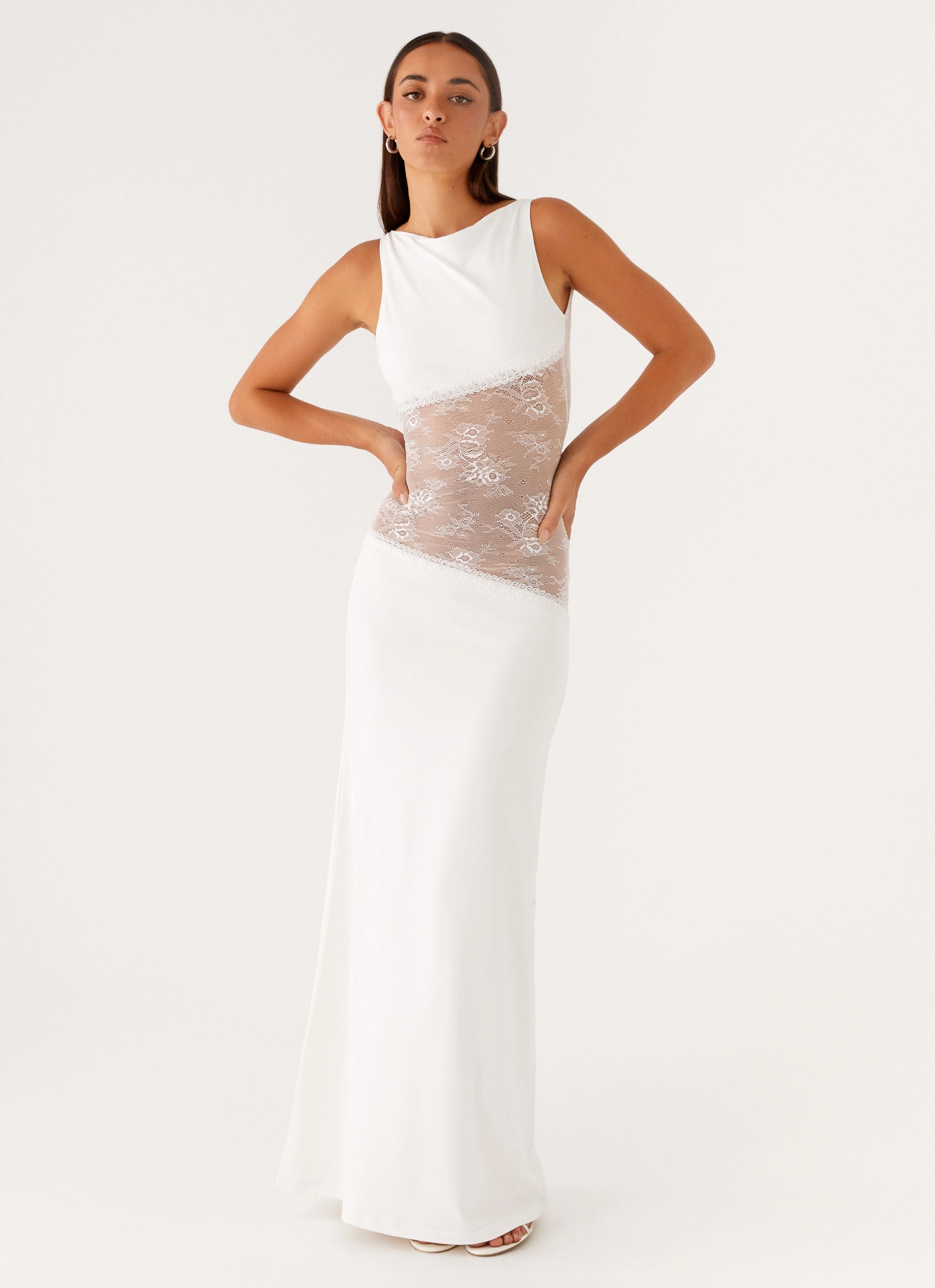 Lucinda Maxi Dress - White Urban Chic