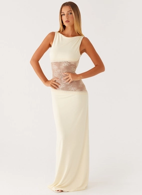 Lucinda Maxi Dress - Yellow Timeless Wear Fall Outfit Lucinda Maxi Dress - Yellow