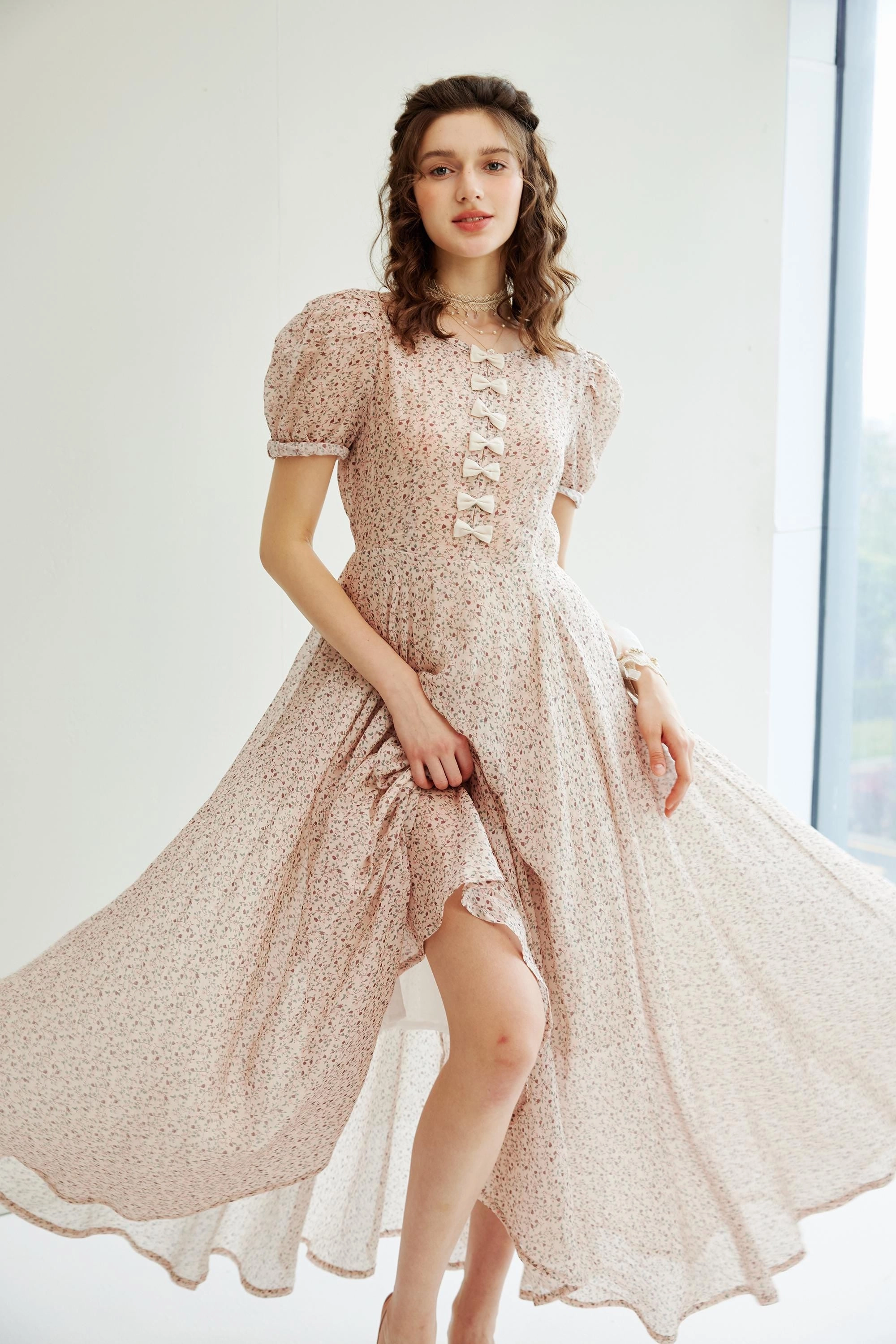 Luna 22 | Maxi linen dress gown Sleek Layer Look