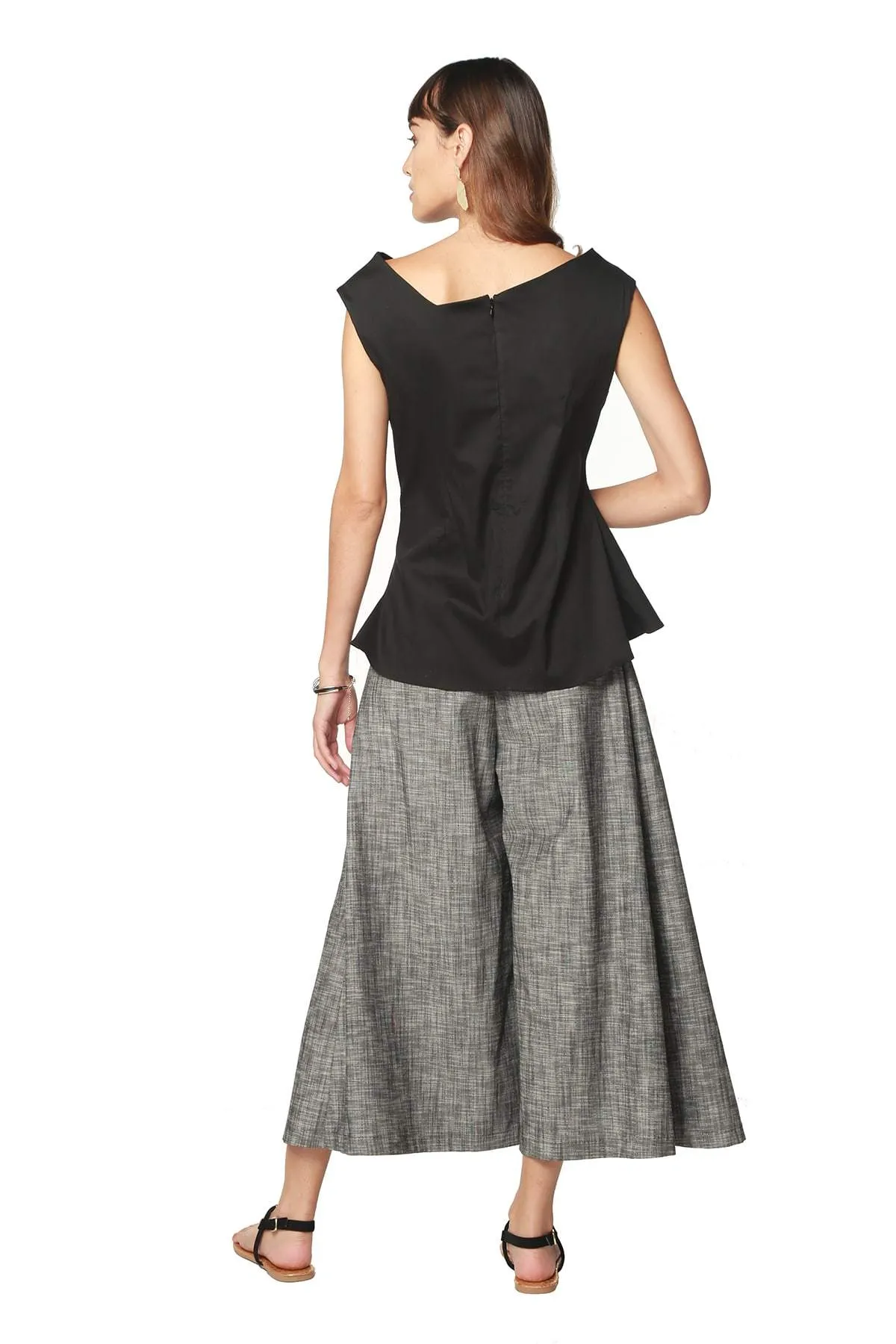 Four Way Stretch Stylish Appearance Blake Pant - Grey Linen
