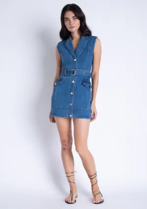 Luxurious Comfort Selena Denim Mini Dress Selena Denim Mini Dress Clean Cut