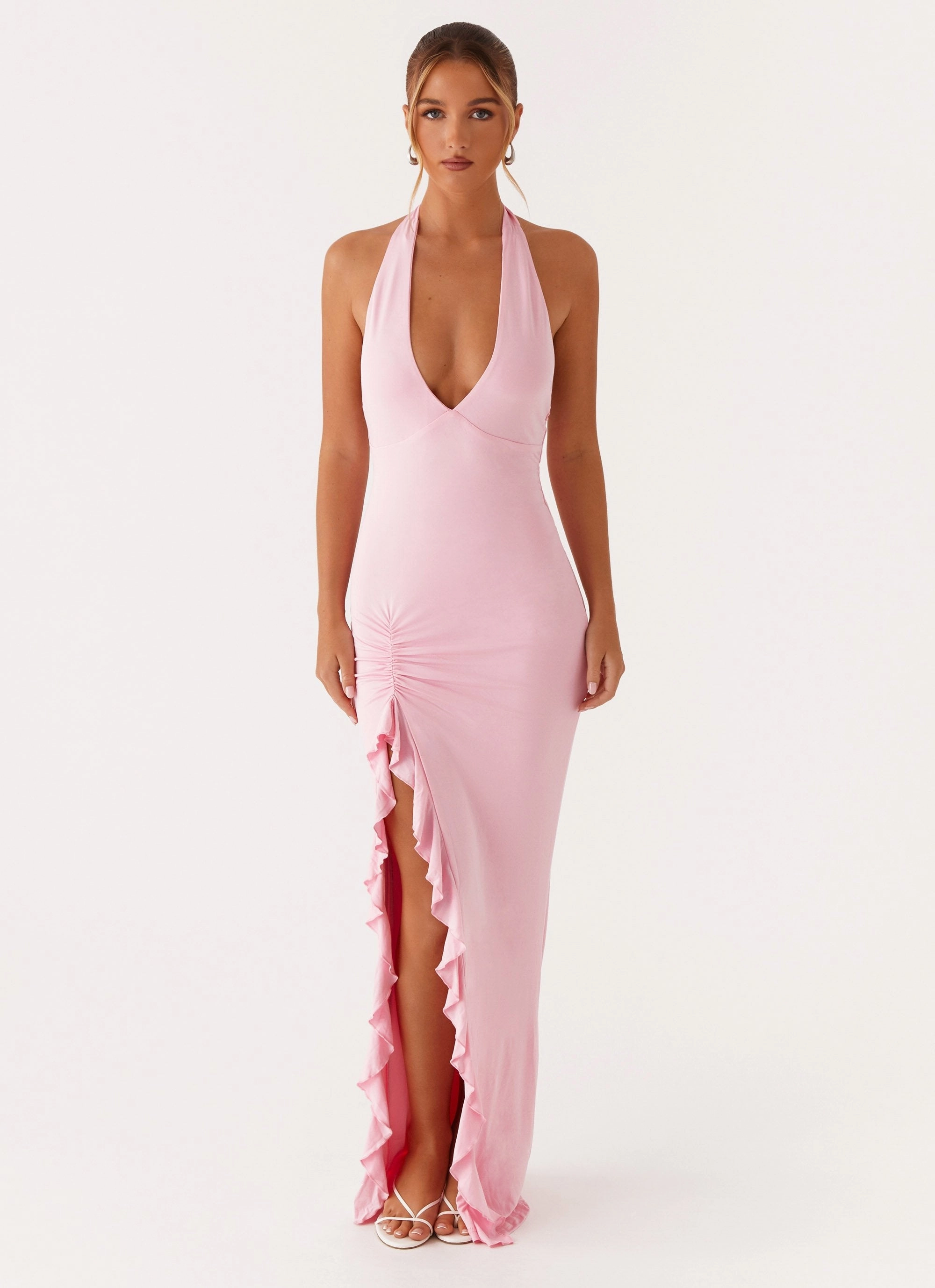 Charmed By You Maxi Dress - Pink Delicate Details