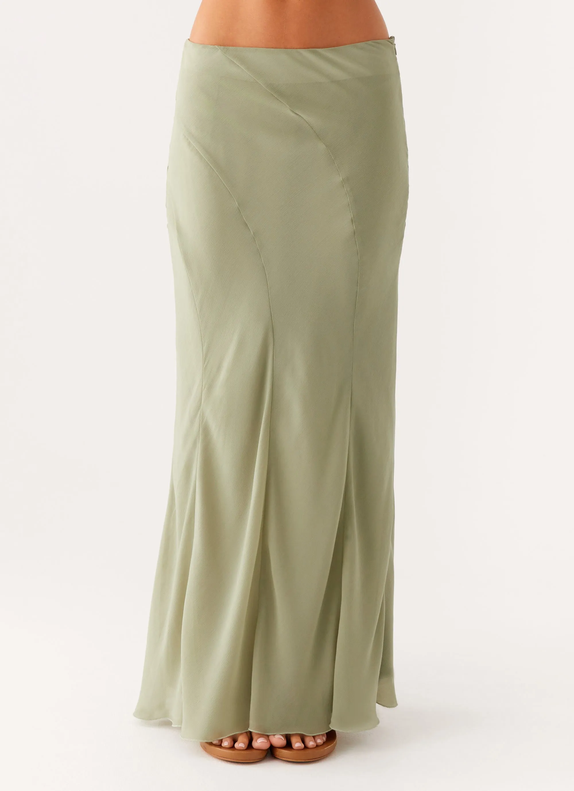 Flexible Look Maddox Maxi Skirt - Sage