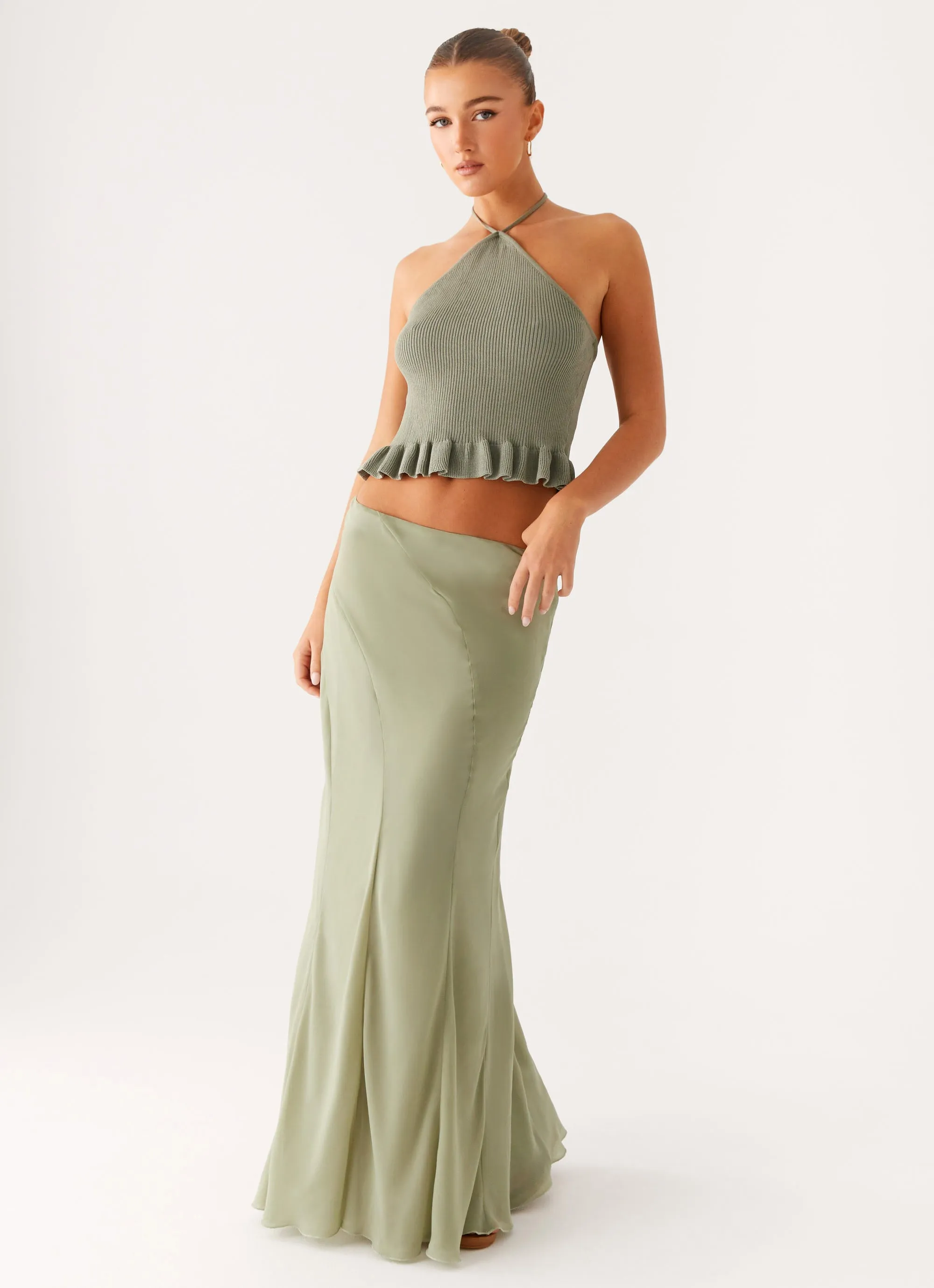 Body shaping Maddox Maxi Skirt - Sage