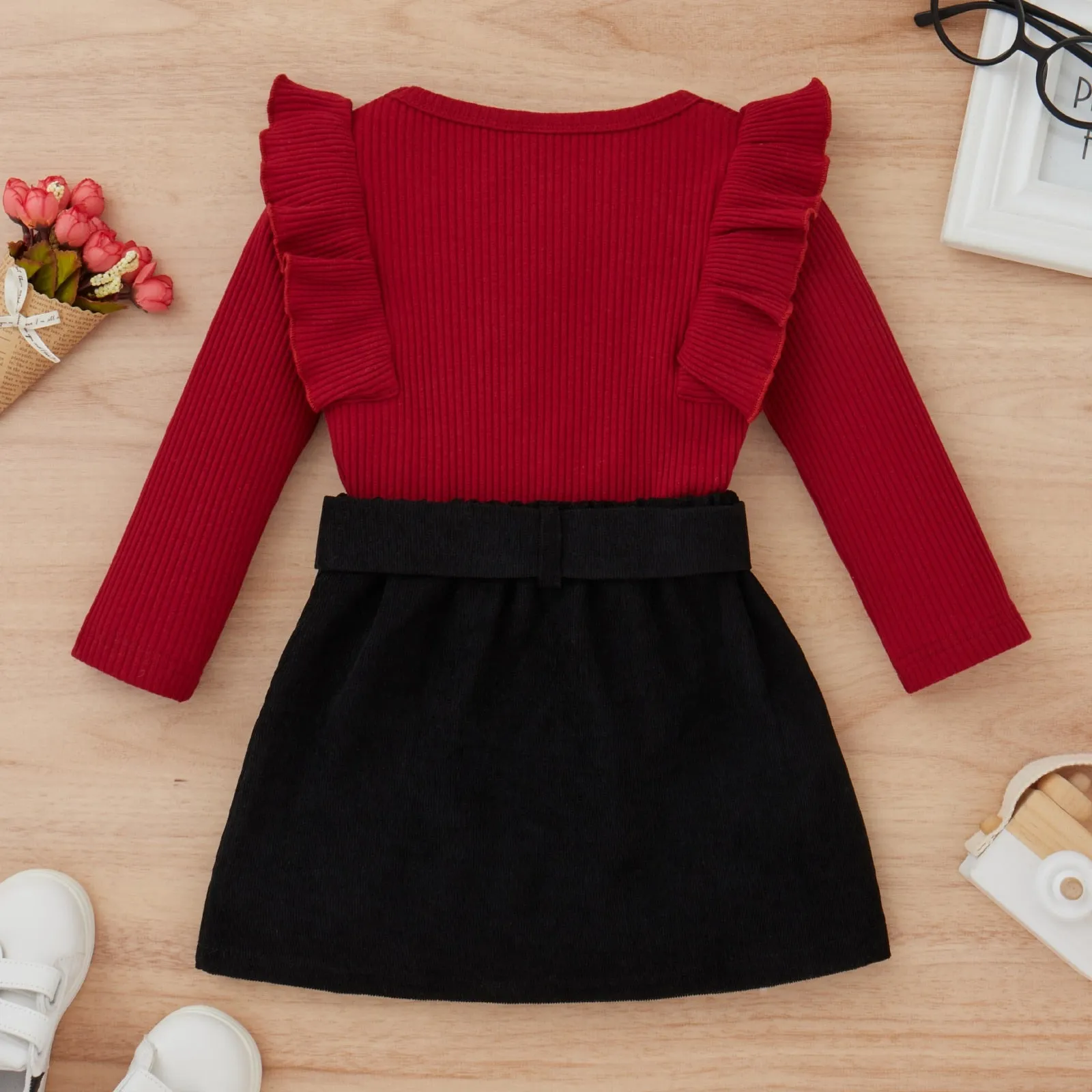 MAEVE Corduroy Skirt Outfit