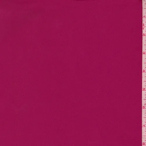 Magenta Satin Scuba Knit Fabric