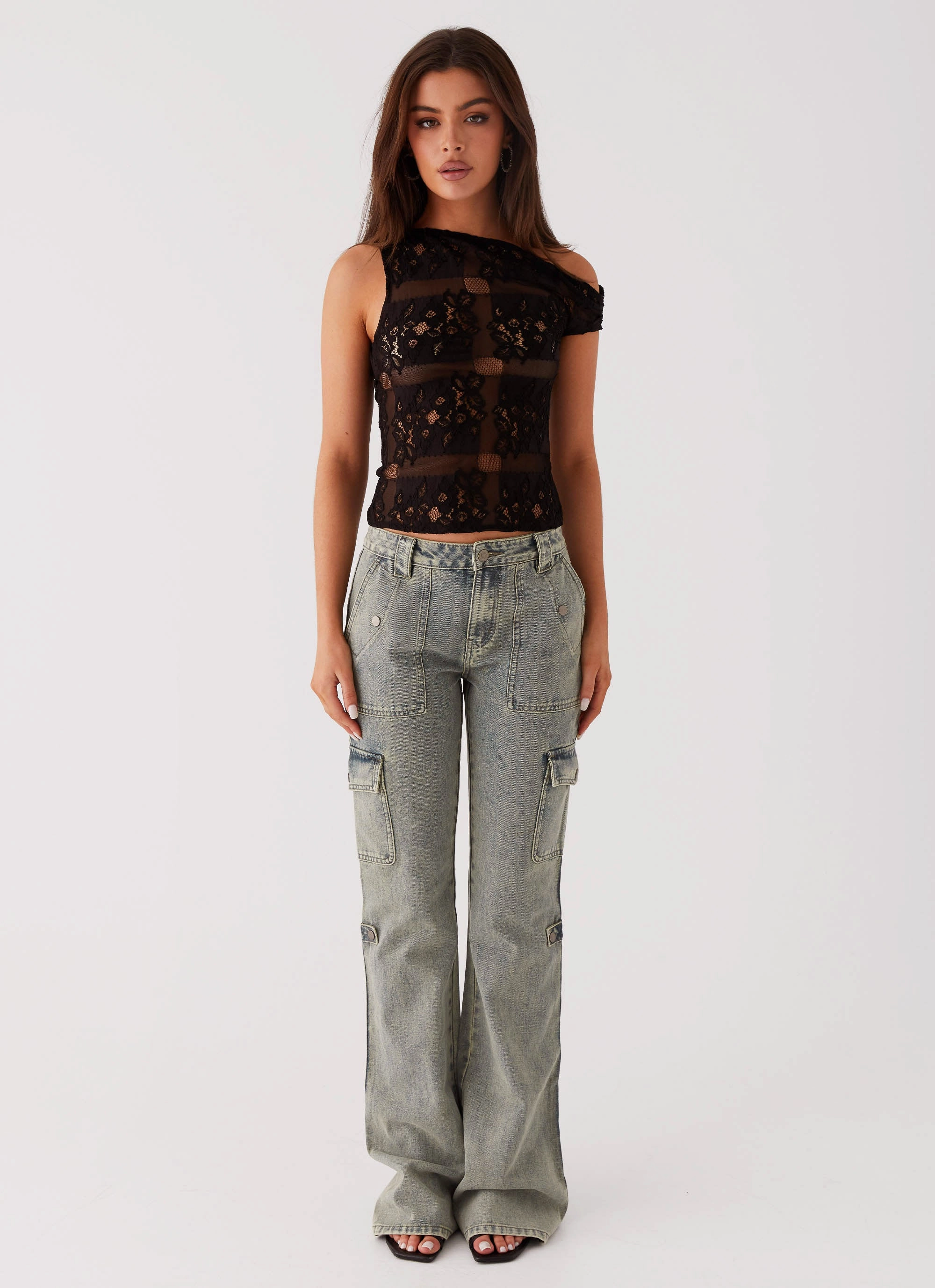 Simple Dress Magnetic Nightfall Top - Black