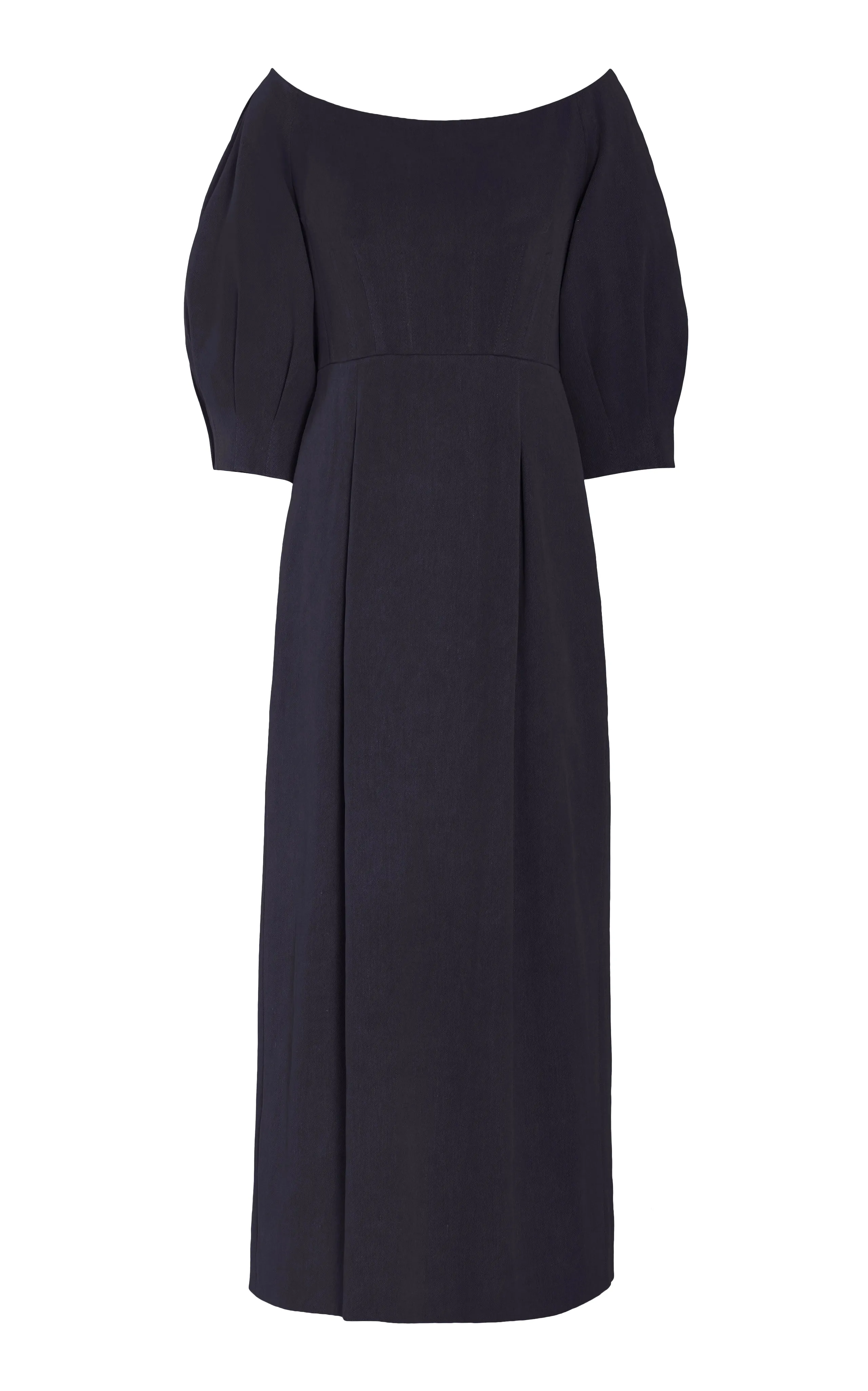Majano Dress in Dark Navy Hemp Cotton