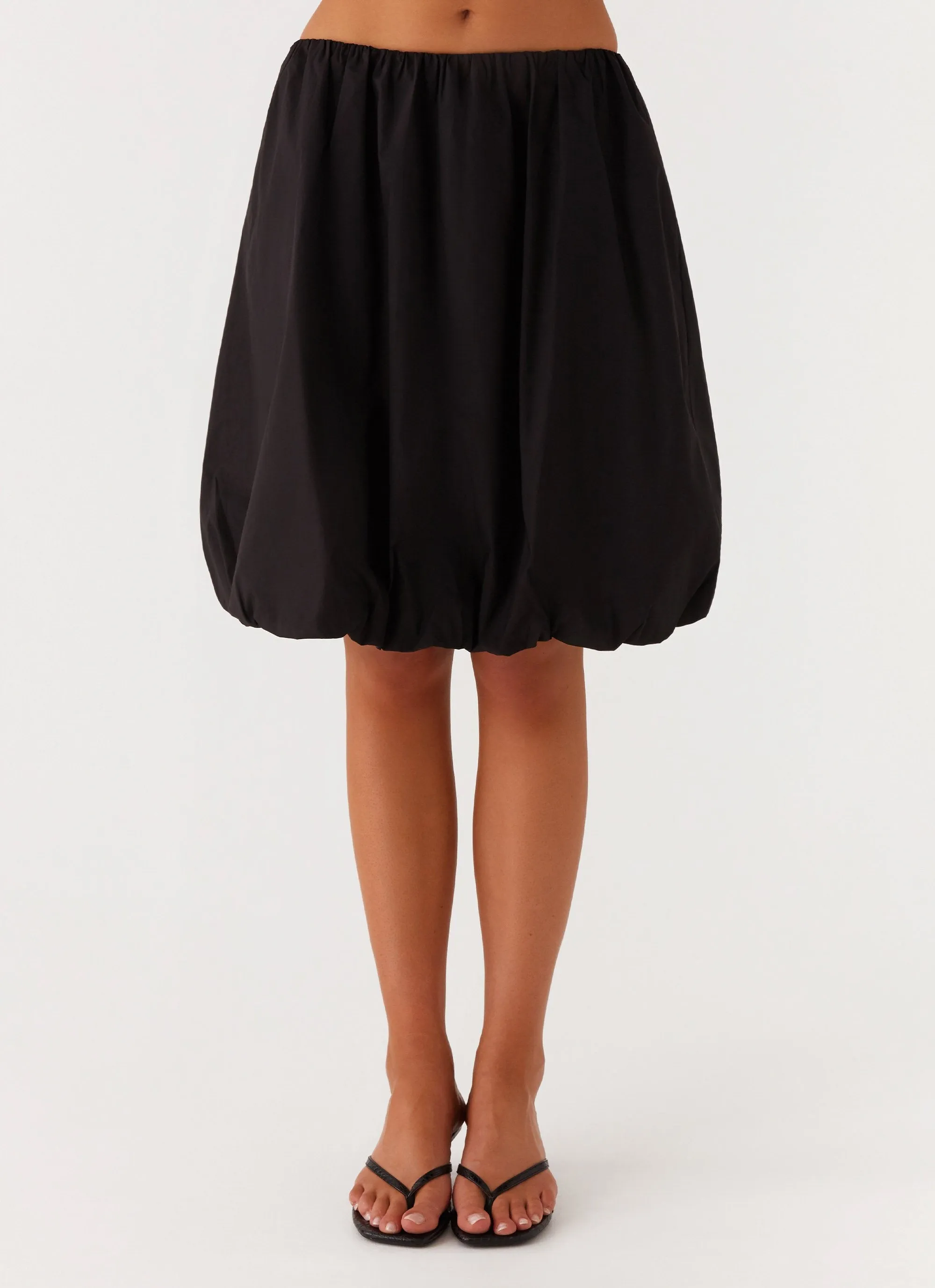 Make Way Bubble Midi Skirt - Black Movement Ease ReinforcedHemline