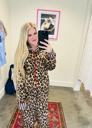 Malaya Leopard Print Pajama Set