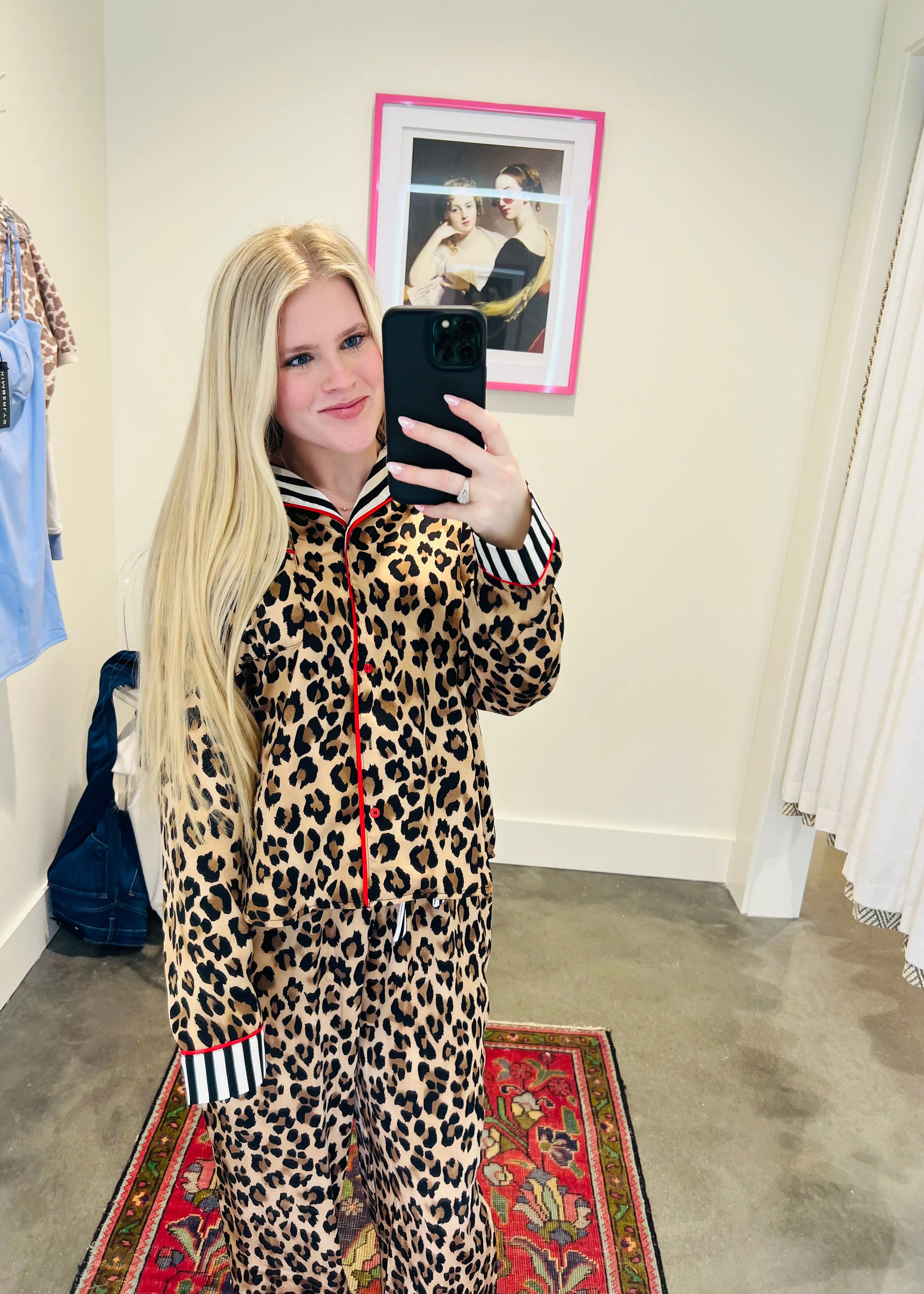 Malaya Leopard Print Pajama Set