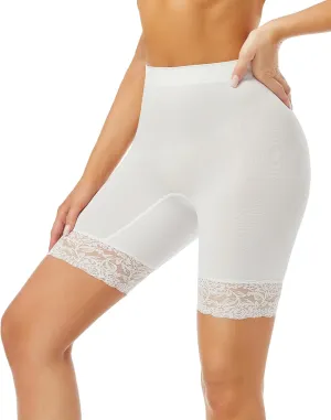 Mancyfit Women's Slip Shorts for Under Dresses - Anti Chafing Lace & Biker Shorts