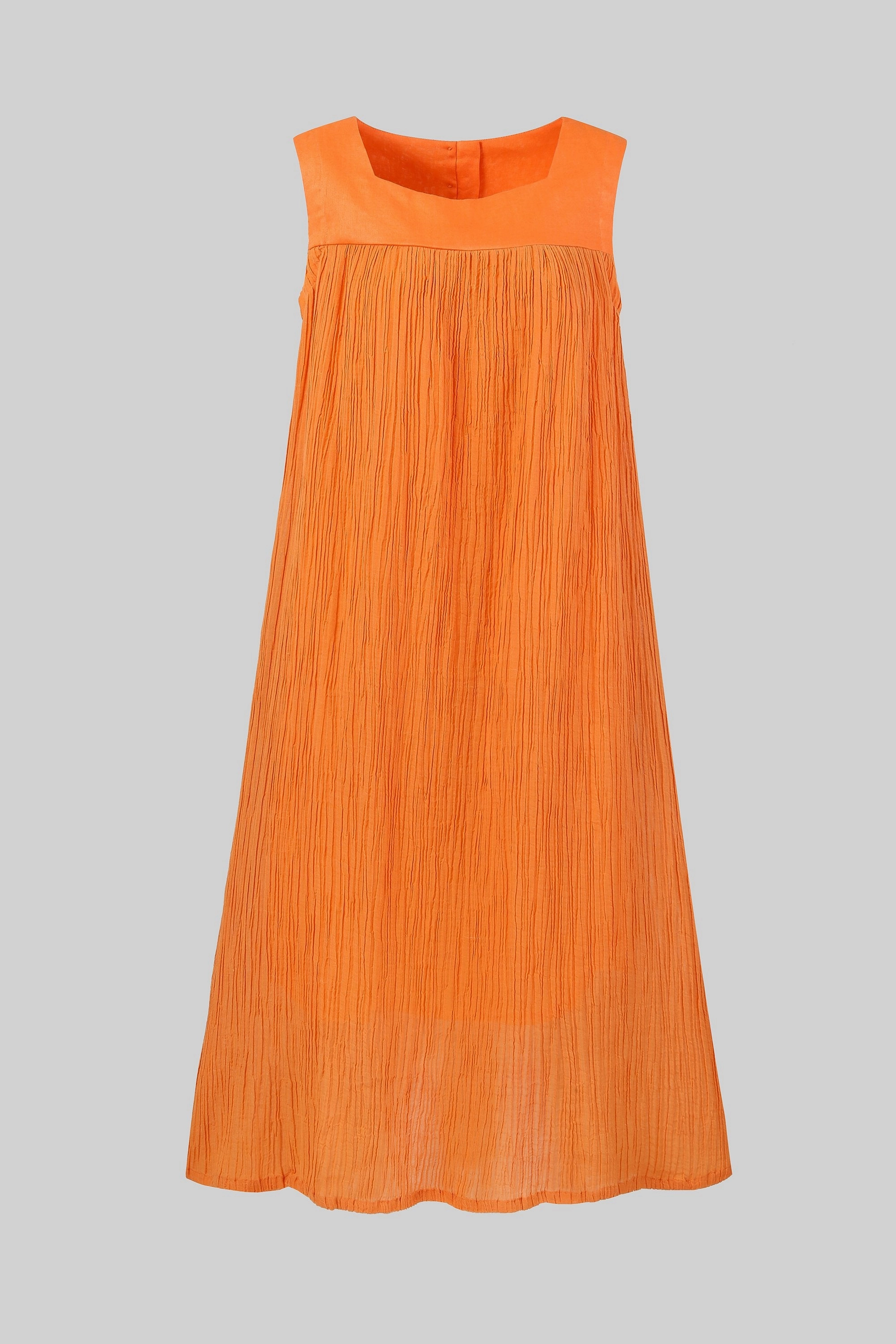 Mandarin Orange 44 |  sleeveless dress City Walking Style Thermal Insulated