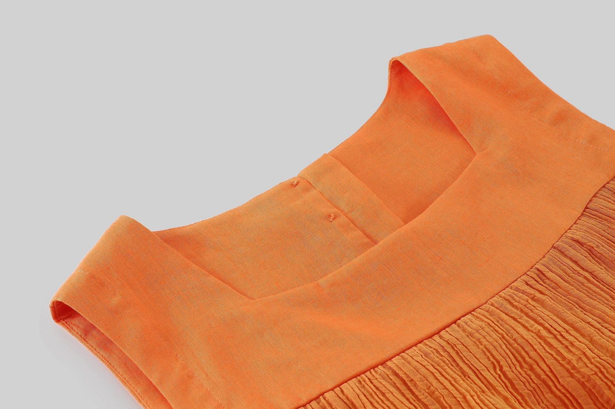 Nylon Shell Construction Mandarin Orange 44 |  sleeveless dress