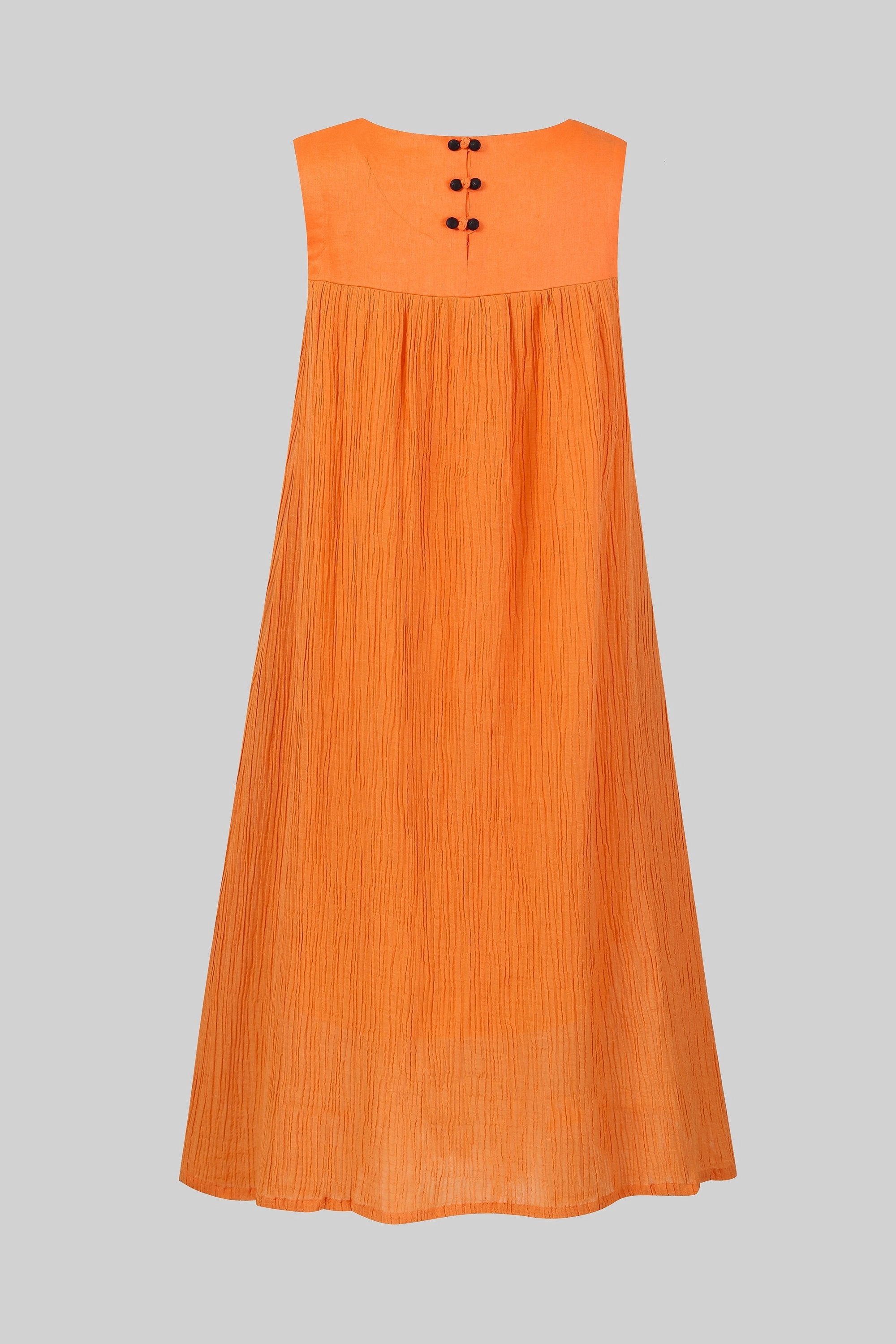 Mandarin Orange 44 |  sleeveless dress Abrasion Resistant Fabric