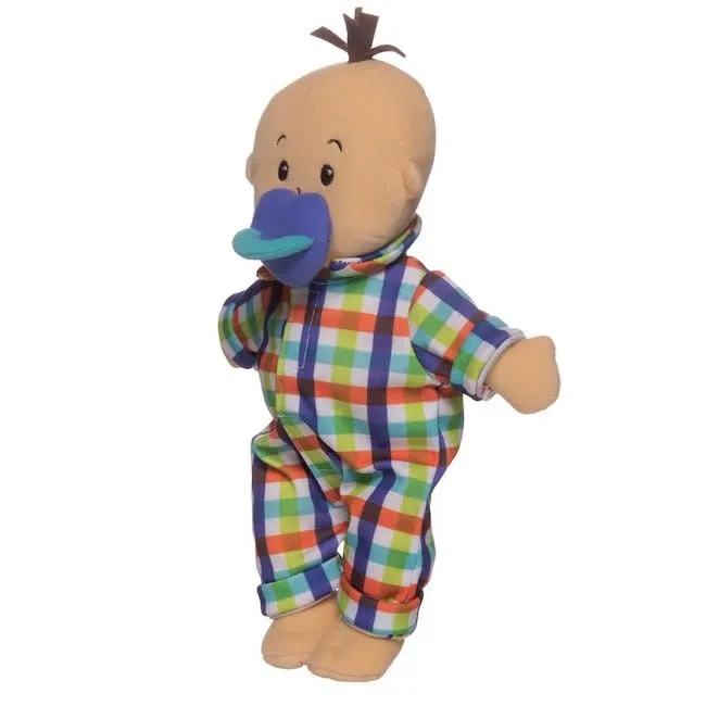 Manhattan Toy Wee Baby Stella Fella Peach Doll with Brown Hair