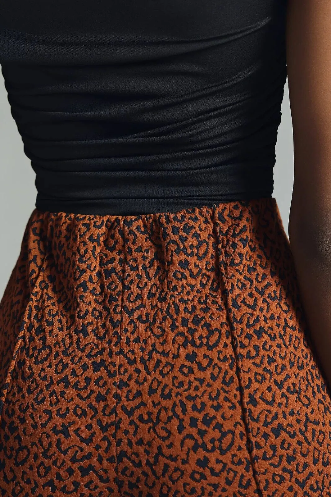 Minimal Waistband Margot Kick-Flare Pants - Mocha Fierce