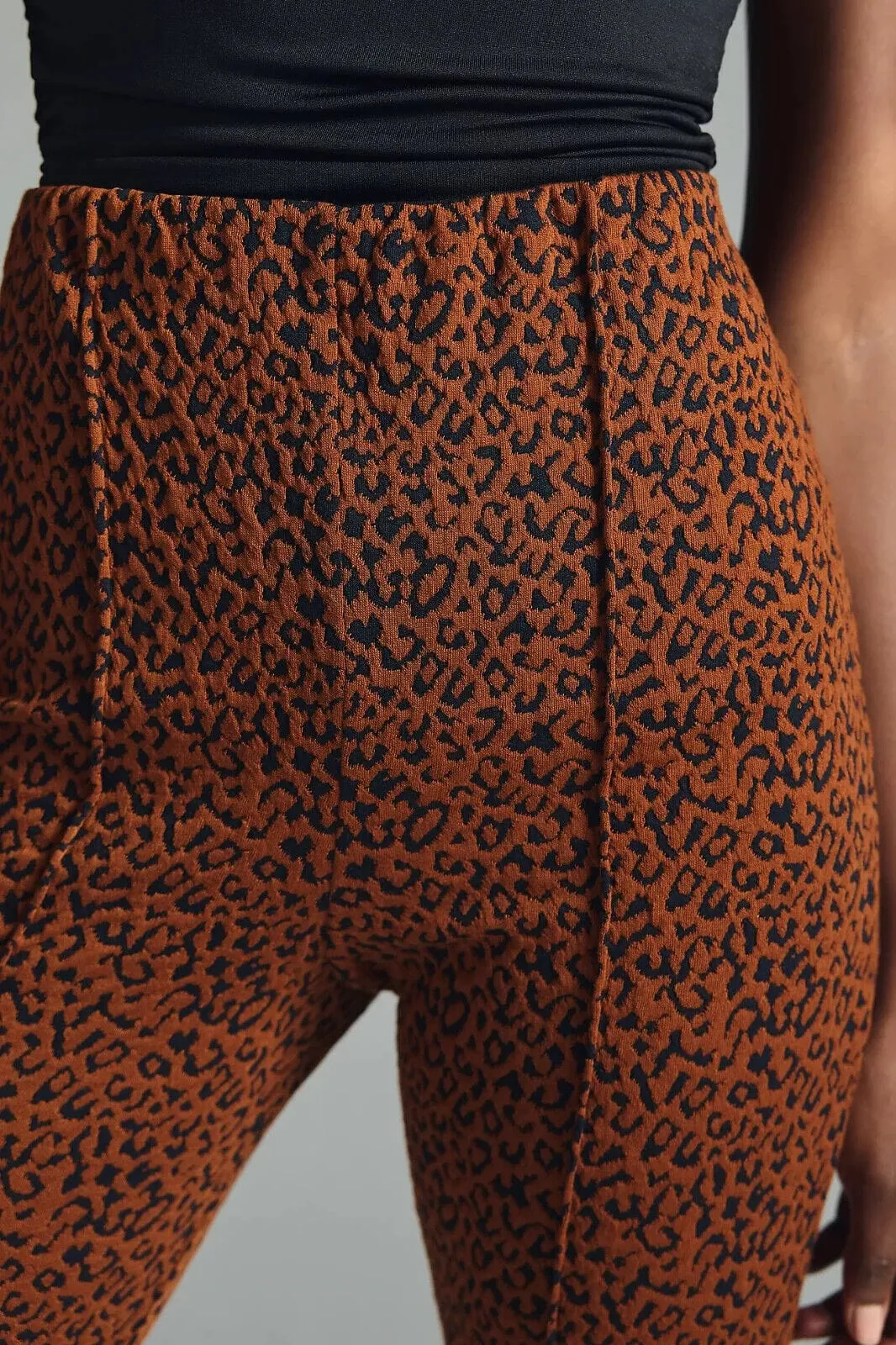 Lightweight Design Sporty Layer Margot Kick-Flare Pants - Mocha Fierce