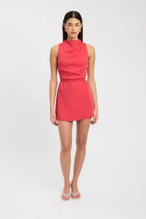 Maria Cowl Mini Dress Soft Textile New Mood Neutral Tones Maria Cowl Mini Dress