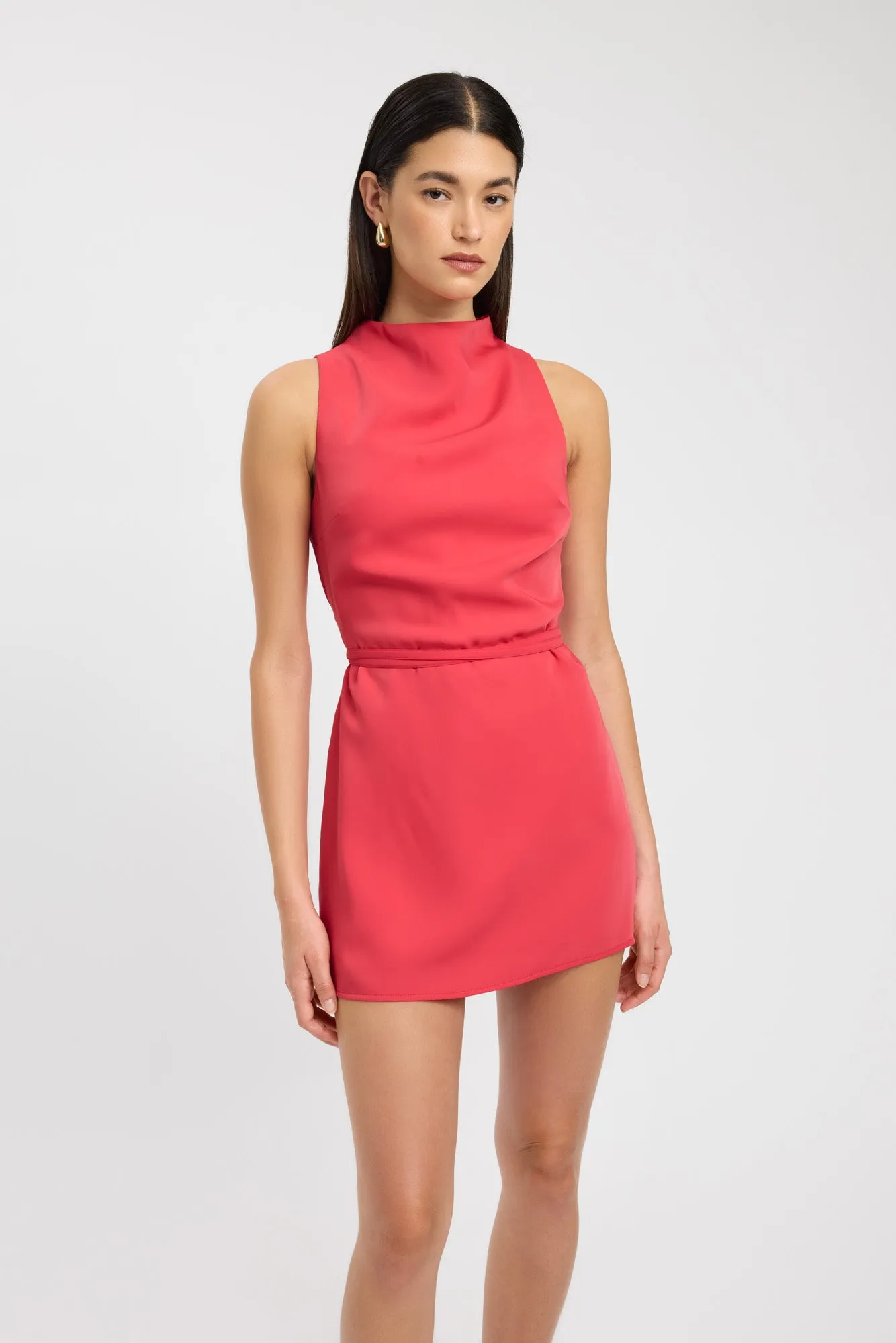 Elegant Motion Maria Cowl Mini Dress