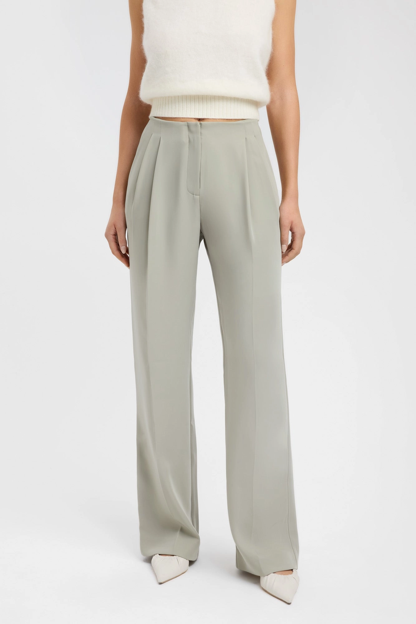 Maria Pleated Pant Sporty Layer Side Pockets