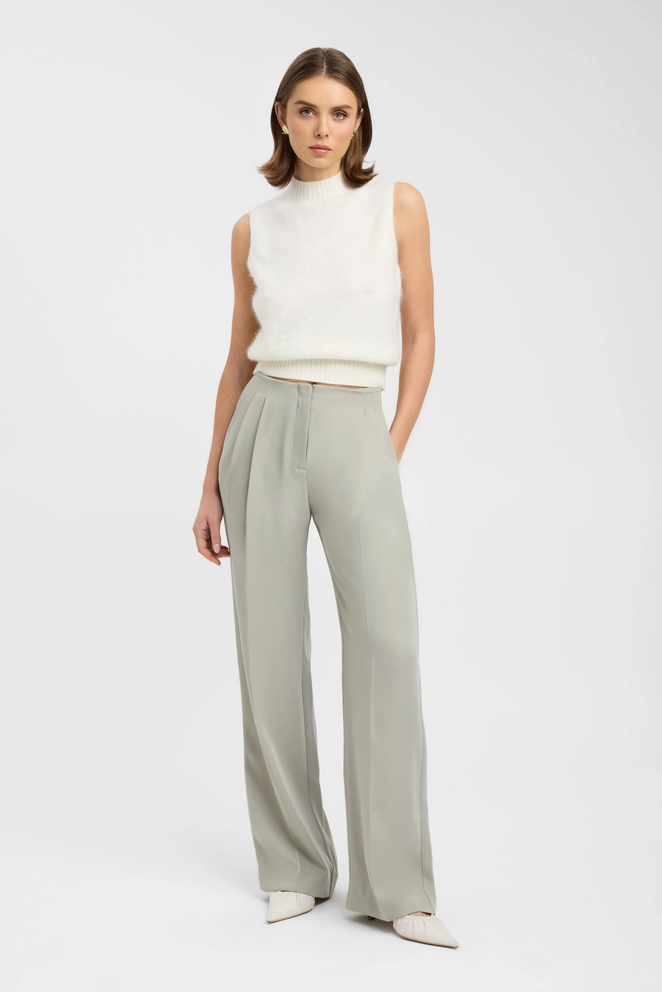 Maria Pleated Pant Carbon Infused Fabric QuickReleaseBuckle