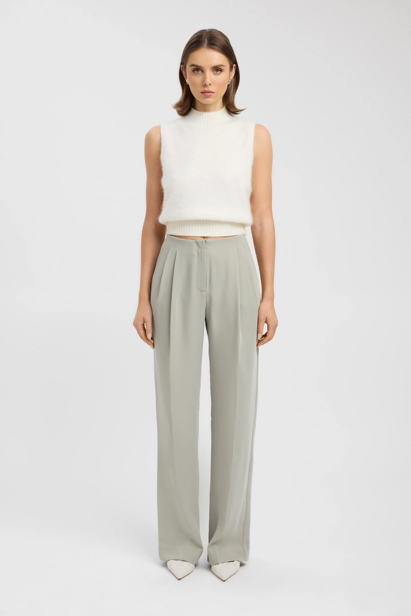 Maria Pleated Pant Stylish Appearance