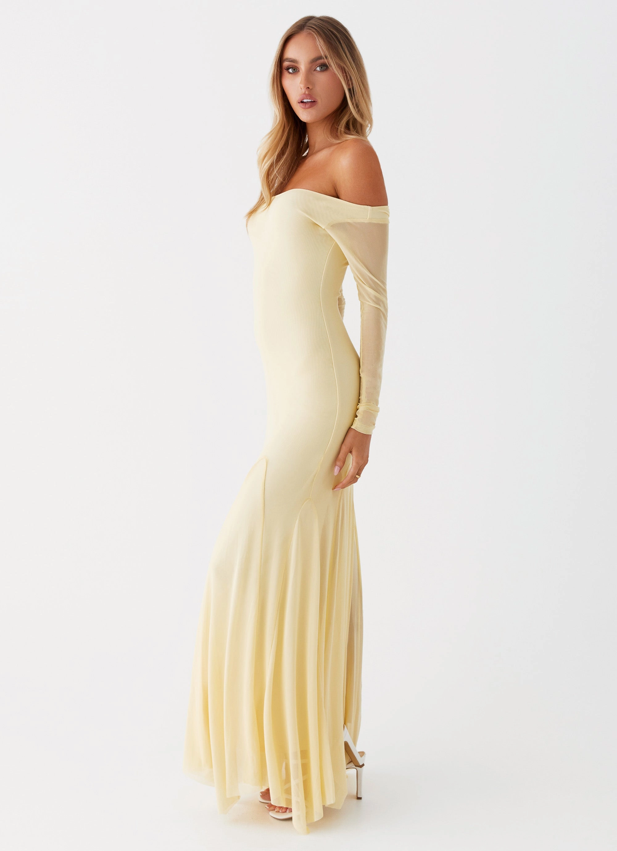 Maribel Maxi Dress - Yellow Minimalist Fit Classic Cut