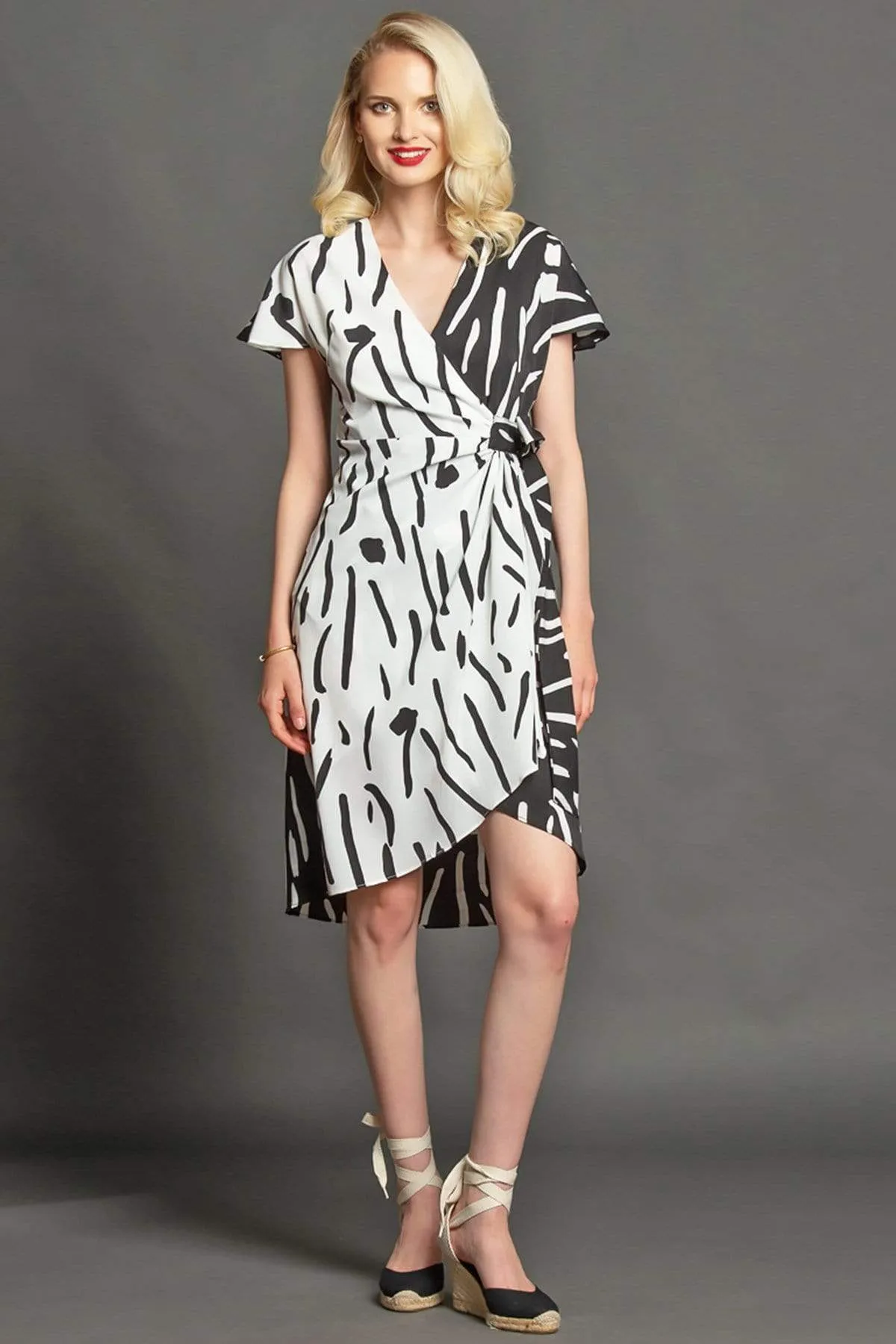 Marika Dress - Domino Subtle tone Comfy Fit Wear