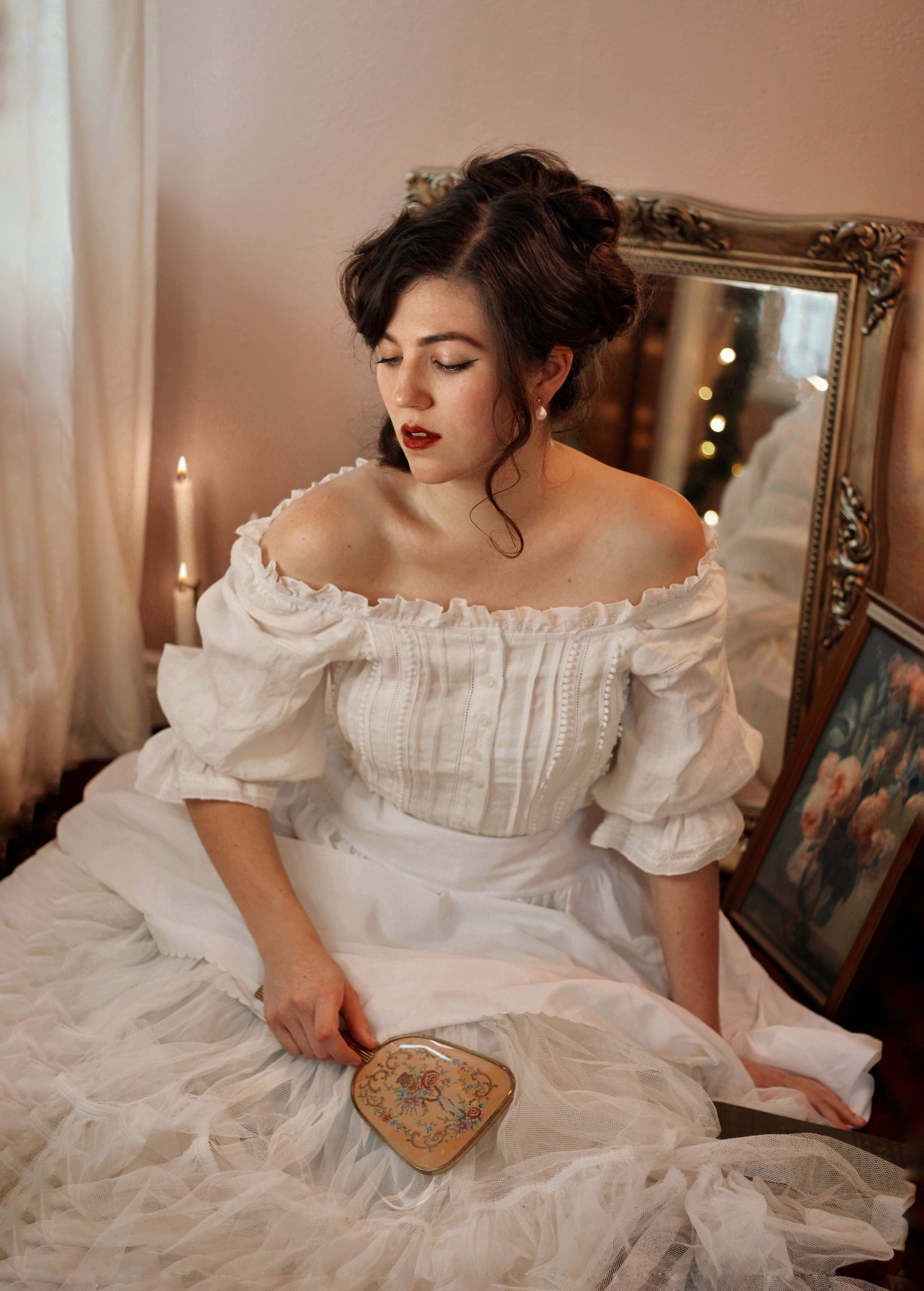 Martha 21 | Handmade lace linen blouse WaterResistant Coating