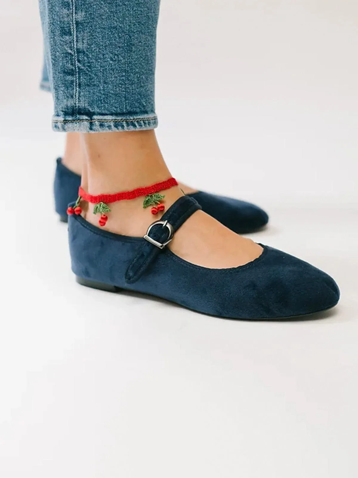 Mary Jane Shoe - Navy